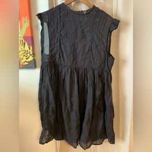 Free People Sheer Mini Dress size L
